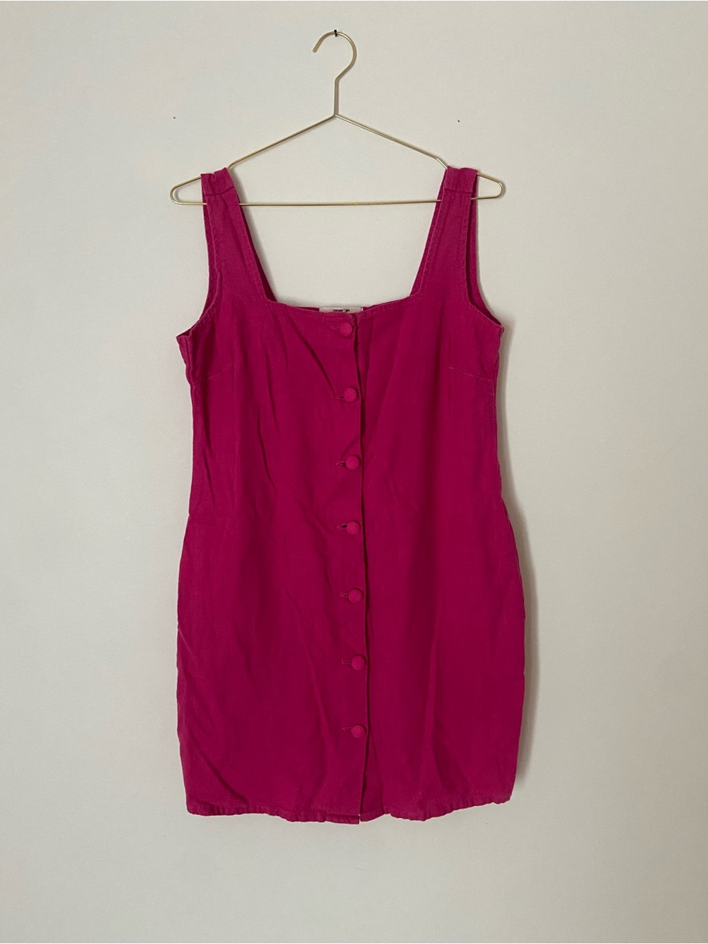 next Fuchsia Button-Front Mini Dress